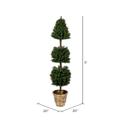 Vickerman Potted Tifton Potted Artificial Christmas Tree 1 Vickerman Potted Tifton Potted Artificial Christmas Tree