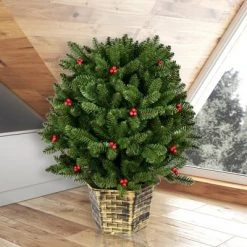 Vickerman Potted Tifton Potted Artificial Christmas Tree 5 Vickerman Potted Tifton Potted Artificial Christmas Tree -Christmas Trees Sales Store unnamed file 8696