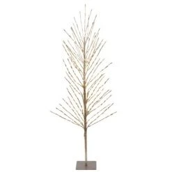 Vickerman Champagne LED Twig Artificial Christmas Tree with Flat Base -Christmas Trees Sales Store unnamed file 8699