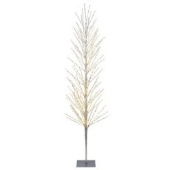 Vickerman Champagne LED Twig Artificial Christmas Tree with Flat Base -Christmas Trees Sales Store unnamed file 8701