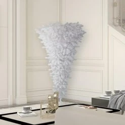 Vickerman 5.5' x 38" White Upside Down Artificial Christmas Tree -Christmas Trees Sales Store unnamed file 8724