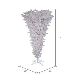 Vickerman 5.5' x 38" White Upside Down Artificial Christmas Tree -Christmas Trees Sales Store unnamed file 8725