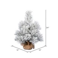 Vickerman Frosted Beckett Pine Artificial Christmas Tree