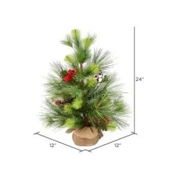 Vickerman 24" Morris Pine Artificial Christmas Tree