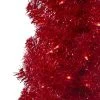 Northlight 4' Pre-Lit Slim Red Artificial Christmas Tree - Clear Lights