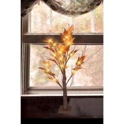 Northlight 2' Pre-Lit LED Brown Maple Artificial Christmas Tree- Clear Lights -Christmas Trees Sales Store unnamed file 8794