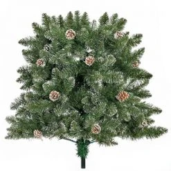 HOMCOM Artificial Snow Dipped Christmas Tree with Pinecones, Holiday Home Indoor Decoration with Foldable Feet 15 HOMCOM Artificial Snow Dipped Christmas Tree with Pinecones, Holiday Home Indoor Decoration with Foldable Feet -Christmas Trees Sales Store unnamed file 8845