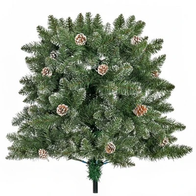 HOMCOM Artificial Snow Dipped Christmas Tree with Pinecones, Holiday Home Indoor Decoration with Foldable Feet 6 HOMCOM Artificial Snow Dipped Christmas Tree with Pinecones, Holiday Home Indoor Decoration with Foldable Feet - Image 6