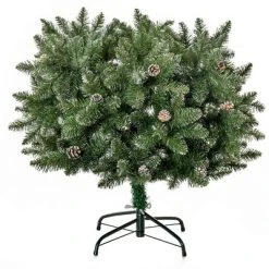 HOMCOM Artificial Snow Dipped Christmas Tree with Pinecones, Holiday Home Indoor Decoration with Foldable Feet 16 HOMCOM Artificial Snow Dipped Christmas Tree with Pinecones, Holiday Home Indoor Decoration with Foldable Feet -Christmas Trees Sales Store unnamed file 8846