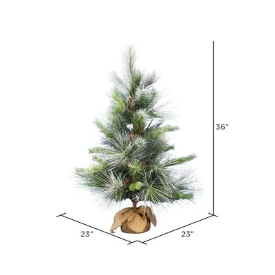Vickerman Frosted Myers Pine Artificial Christmas Tree 1 Vickerman Frosted Myers Pine Artificial Christmas Tree