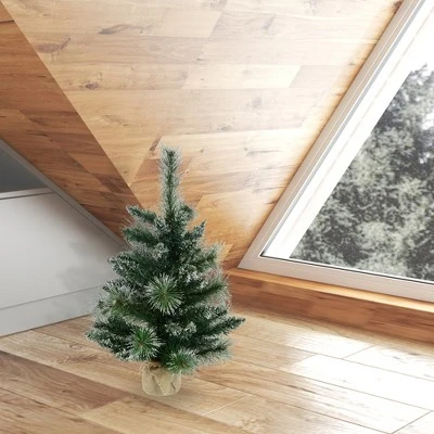 Vickerman Mix Snow Tipped Pine Artificial Christmas Tabletop Tree 6 Vickerman Mix Snow Tipped Pine Artificial Christmas Tabletop Tree - Image 6