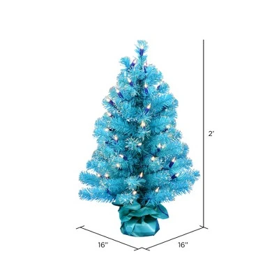 Vickerman 2' x 16" Tinsel Artificial Christmas Tree 3 Vickerman 2' x 16" Tinsel Artificial Christmas Tree - Image 3