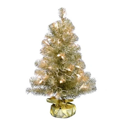 Vickerman 2' x 16" Tinsel Artificial Christmas Tree 8 Vickerman 2' x 16" Tinsel Artificial Christmas Tree - Image 8