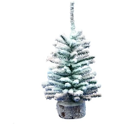 Vickerman Flocked Mini Pine Tabletop Artificial Christmas Tree 3 Vickerman Flocked Mini Pine Tabletop Artificial Christmas Tree - Image 3