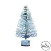 Vickerman Flocked Village Slim Tabletop Artificial Christmas Tree