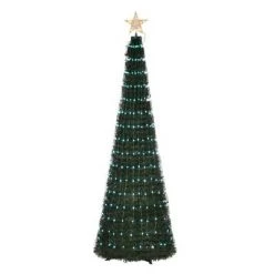 Outsunny Pre-lit Slim Artificial Christmas Tree, Multi-Color RGB LED Light Holiday Home Xmas Decoration 17 Outsunny Pre-lit Slim Artificial Christmas Tree, Multi-Color RGB LED Light Holiday Home Xmas Decoration -Christmas Trees Sales Store unnamed file 8920