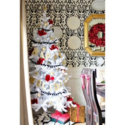 Treetopia Moonlight White 6-Foot-Tall Artificial Slim Unlit Christmas Tree Colorful Holiday Decoration with Premium White Stand & Easy Assembly 1 Treetopia Moonlight White 6-Foot-Tall Artificial Slim Unlit Christmas Tree Colorful Holiday Decoration with Premium White Stand & Easy Assembly