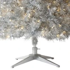 Treetopia Tinkerbell Silver 6-Foot-Tall Artificial Slim Unlit Tinsel Christmas Tree Colorful Holiday Decoration w/ Premium White Stand & Easy Assembly 7 Treetopia Tinkerbell Silver 6-Foot-Tall Artificial Slim Unlit Tinsel Christmas Tree Colorful Holiday Decoration w/ Premium White Stand & Easy Assembly -Christmas Trees Sales Store unnamed file 8978