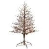 Nearly Natural 4' Pre-Lit LED Flocked Berry Twig Artificial Christmas Tree Multicolor Lights