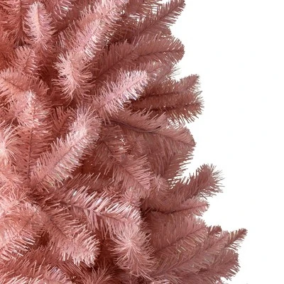Treetopia Pretty in Pink 7-Foot-Tall Artificial Full Bodied Unlit Christmas Tree Colorful Holiday Decoration with Premium Pink Stand and Easy Assembly 3 Treetopia Pretty in Pink 7-Foot-Tall Artificial Full Bodied Unlit Christmas Tree Colorful Holiday Decoration with Premium Pink Stand and Easy Assembly - Image 3