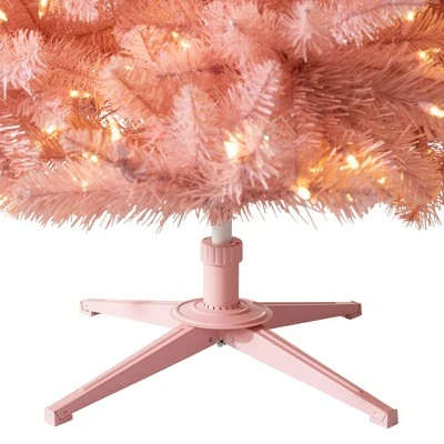 Treetopia Pretty in Pink 7-Foot-Tall Artificial Full Bodied Unlit Christmas Tree Colorful Holiday Decoration with Premium Pink Stand and Easy Assembly 4 Treetopia Pretty in Pink 7-Foot-Tall Artificial Full Bodied Unlit Christmas Tree Colorful Holiday Decoration with Premium Pink Stand and Easy Assembly - Image 4