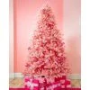 Treetopia Pretty in Pink 8-Foot-Tall Artificial Full Bodied Unlit Christmas Tree Colorful Holiday Decoration with Premium Pink Stand and Easy Assembly