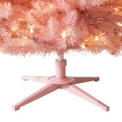Treetopia Pretty in Pink 8-Foot-Tall Artificial Full Bodied Unlit Christmas Tree Colorful Holiday Decoration with Premium Pink Stand and Easy Assembly -Christmas Trees Sales Store unnamed file 9028