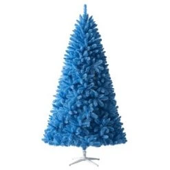 Treetopia It's Azure Thing Blue 6 Foot Artificial Prelit Full Bodied Christmas Tree Holiday Decoration w/ White LED Lights, Premium Stand & Foot Pedal -Christmas Trees Sales Store unnamed file 9041