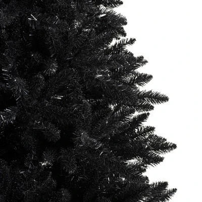 Treetopia Luxe Black Beauty 7 Foot Artificial Prelit Full Bodied Christmas Tree Holiday Decoration with White LED Lights, Premium Stand and Foot Pedal 3 Treetopia Luxe Black Beauty 7 Foot Artificial Prelit Full Bodied Christmas Tree Holiday Decoration with White LED Lights, Premium Stand and Foot Pedal - Image 3