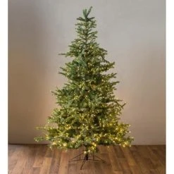 Plow & Hearth - Grandis Fir Christmas Tree with 1,100 Lights