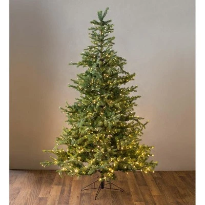 Plow & Hearth - Grandis Fir Christmas Tree with 1,100 Lights 1 Plow & Hearth - Grandis Fir Christmas Tree with 1,100 Lights