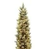 National Tree Company Carolina Pencil Pine 12 Foot Artificial Holiday Prelit Tree with 1000 White Lights, Pinecones, 1900 Branch Tips and Stand