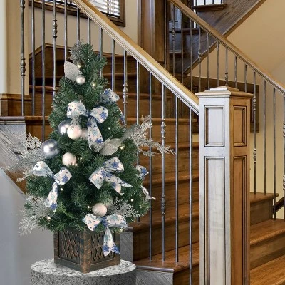 National Tree Company 40" Decorative Collection Ornament Tree with Clear Lights 1 National Tree Company 40" Decorative Collection Ornament Tree with Clear Lights