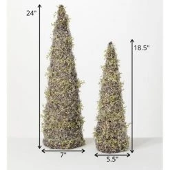Sullivans 2' & 1.5' Twig Artificial Tree Set of 2, 24"H & 18"H Green -Christmas Trees Sales Store unnamed file 9191