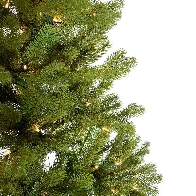 Kurt S. Adler Kurt Adler 6' Pre-Lit PE Half Tree with Stand 2 Kurt S. Adler Kurt Adler 6' Pre-Lit PE Half Tree with Stand - Image 2