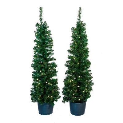 Kurt S. Adler Kurt Adler 5' Pre-Lit Potted Tree Set (Set of 2 Trees) 1 Kurt S. Adler Kurt Adler 5' Pre-Lit Potted Tree Set (Set of 2 Trees)
