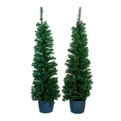 Kurt S. Adler Kurt Adler 5' Pre-Lit Potted Tree Set (Set of 2 Trees) 2 Kurt S. Adler Kurt Adler 5' Pre-Lit Potted Tree Set (Set of 2 Trees) - Image 2