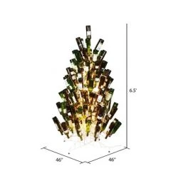 Vickerman Wine Bottle Tree Christmas Tree DuraLit Clear Light