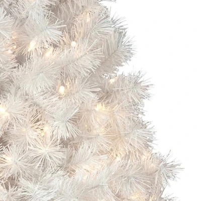 Treetopia Hanukkah White 7 Foot Artificial Prelit Full Bodied Celebration Tree with Alternating Blue and White LED Lights, Premium Stand, & Foot Pedal 2 Treetopia Hanukkah White 7 Foot Artificial Prelit Full Bodied Celebration Tree with Alternating Blue and White LED Lights, Premium Stand, & Foot Pedal - Image 2