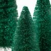 Sullivans Artificial Green Bottlebrush Tree Green 15.5"H Set of 3