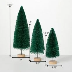 Sullivans Artificial Green Bottlebrush Tree Green 15.5"H Set of 3 9 Sullivans Artificial Green Bottlebrush Tree Green 15.5"H Set of 3 -Christmas Trees Sales Store unnamed file 9251