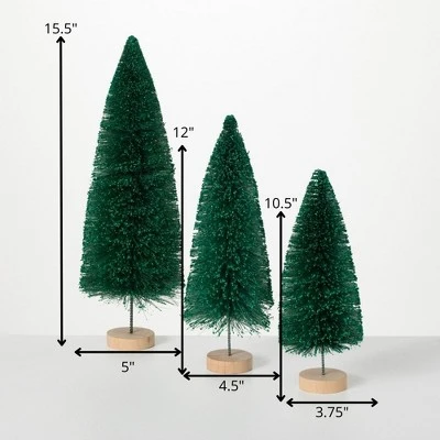 Sullivans Artificial Green Bottlebrush Tree Green 15.5"H Set of 3 5 Sullivans Artificial Green Bottlebrush Tree Green 15.5"H Set of 3 - Image 5