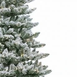 Kurt S. Adler Kurt Adler 7.5-Foot Pre-Lit Warm White LED Snow Pine Tree