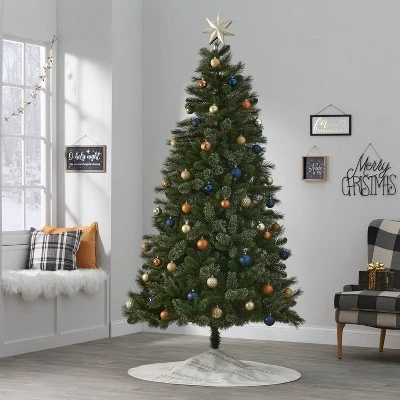 7.5' Unlit Full Virginia Pine Artificial Christmas Tree - Wondershop™ 1 7.5' Unlit Full Virginia Pine Artificial Christmas Tree - Wondershop™