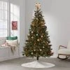6.5' Pre-Lit Virginia Pine Artificial Christmas Tree with Pinecones Clear Lights - Wondershop™