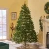 9ft Fraser Fir Hinged Full Artificial Christmas Tree Multicolored Lights - Christopher Knight Home