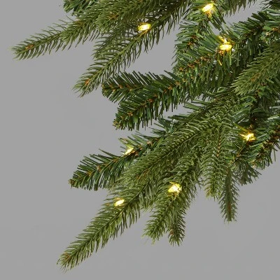 6' Pre-Lit LED Downswept Alpine Balsam Artificial Christmas Tree Warm White Dew Drop Lights - Wondershop™ 1 6' Pre-Lit LED Downswept Alpine Balsam Artificial Christmas Tree Warm White Dew Drop Lights - Wondershop™