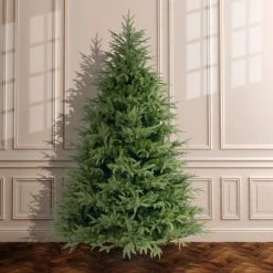 National Tree Company 'Feel Real' Artificial Full Christmas Tree, Green, Frasier Grande, Includes Stand, 7.5 Feet